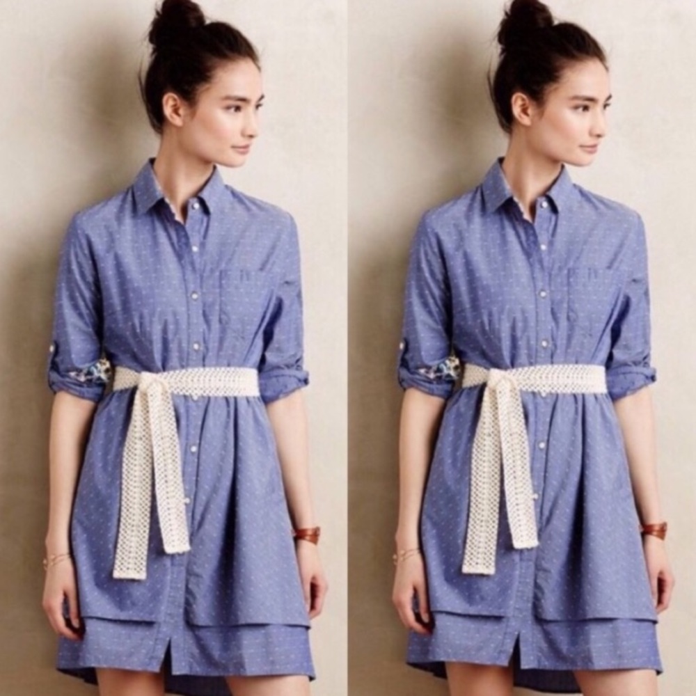 Isabel Sinclair Anthropologie Chambray Dress